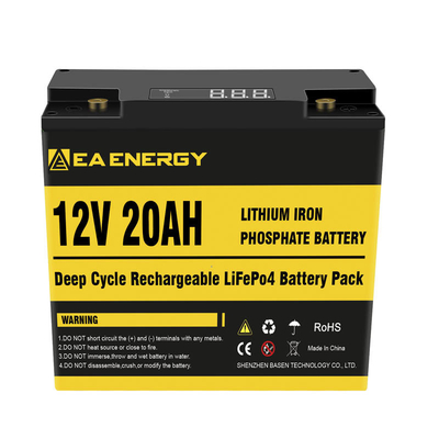 Li Phosphate 256Wh Deep Cycle LiFePO4 Battery For Fish Finder RV